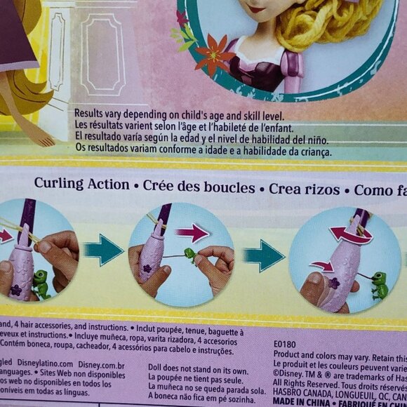 New in Box-Hasbro Disney Tangled the Series Rapunzel's Curl 'n Twirl  Doll - Picture 15 of 16